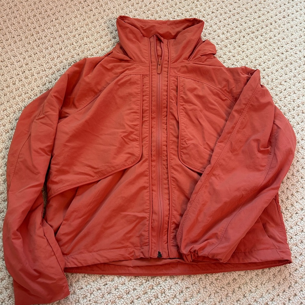Lululemon Rust Orange Zip-Up Jacket
